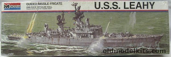 Monogram 1/415 DLG-16 USS Leahy Guided Missile Frigate, 8296 plastic model kit